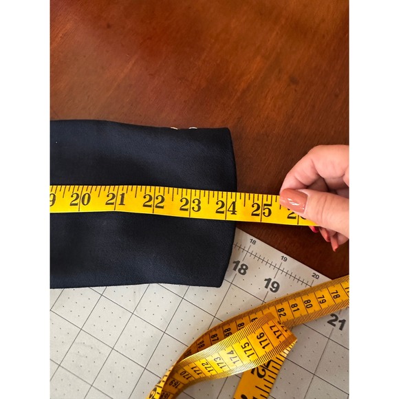 Lauren Ralph Lauren Navy VTGE Crest Logo Blazer Jacket SZ6 Gold Buttons Academia - Picture 12 of 13